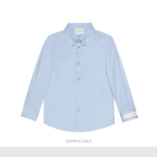 Children's embroidered cotton shirt