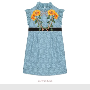 Kinder Spitzenkleid mit Patches