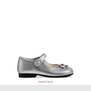 Kleinkinder Ballerina aus Glitzerstoff mit Schleife