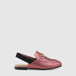 Kleinkinder Princetown Slipper aus Glitzerstoff