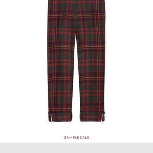 Tartan wool pant