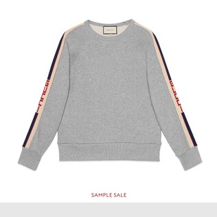 Sudadera de Algodón con Rayas Gucci