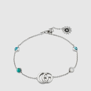 Bracelet avec fleur et Double G