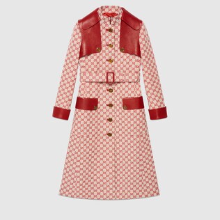 GG canvas trench coat