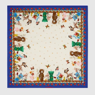 Coperta in cotone con stampa animaletti