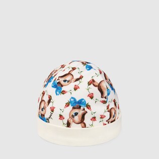 Gorro de Bebé de Algodón con Cervatillos