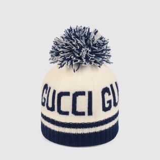 Gorro Infantil de Lana con Jacquard Gucci