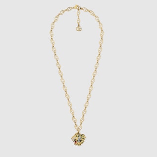 Collar con Cabeza de Tigre