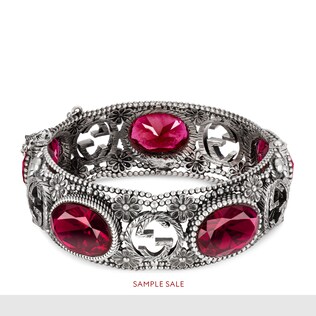 Pulsera de Plata con Motivo de G Entrelazada
