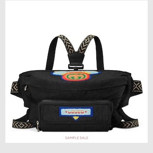 オンライン限定 GUCCI 1980s パッチ ベルトバッグ