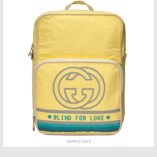 Medium backpack with Interlocking G print