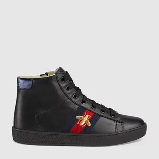 Kinder High-Top-Sneaker aus Leder