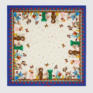 Coperta in cotone con stampa animaletti