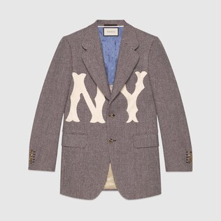 Giacca in lana con patch NY Yankees™