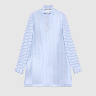 オーバーサイズ コットン ポケット シャツ