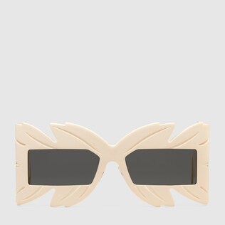 Mask-frame acetate sunglasses