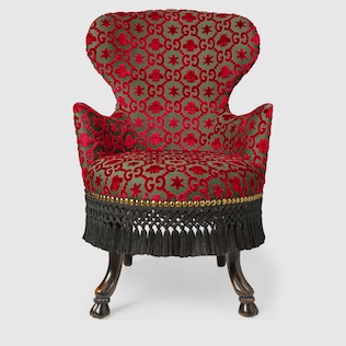 Poltrona con motivo GG jacquard