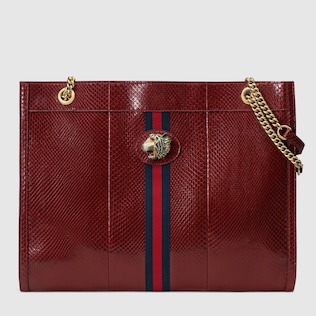 Großer Rajah Shopper aus Python mit Tigerkopf