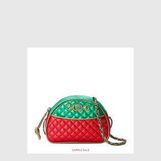Mini-Tasche aus laminiertem Leder