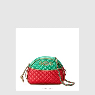 Mini borsa in pelle laminata