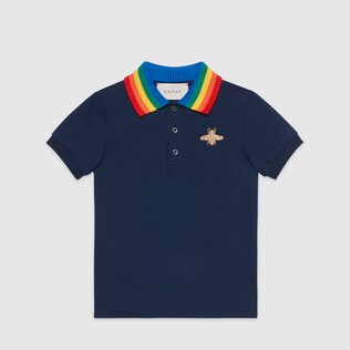 Kinder Poloshirt aus Baumwolle mit Biene