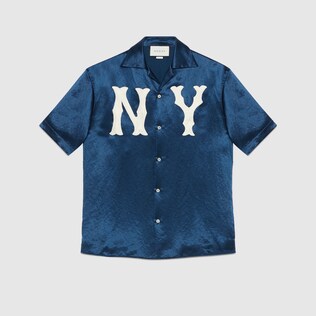 Camisa Bowling con Parche NY Yankees