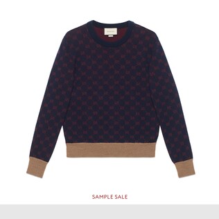 Pull en jacquard GG