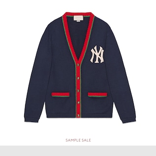 Cardigan with NY Yankees™ patch