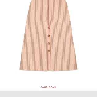 Wool skirt with GG buttons