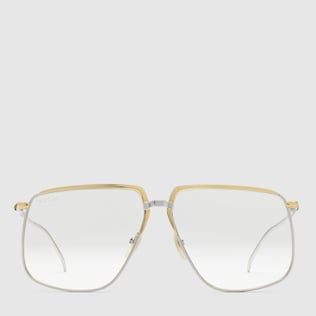 Lunettes carrées en métal
