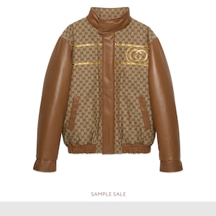 Gucci-Dapper Dan Jacke aus Canvas mit GG