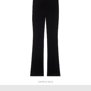 Pantalone skinny flare in viscosa stretch