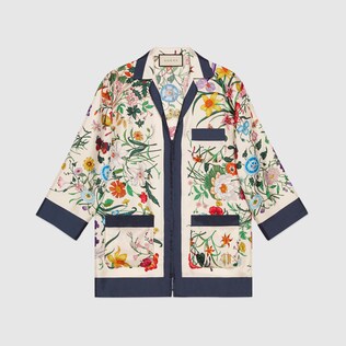 Chemise en twill de soie Flora