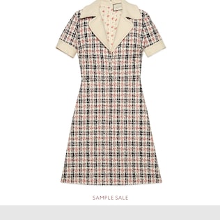 Tweed check dress