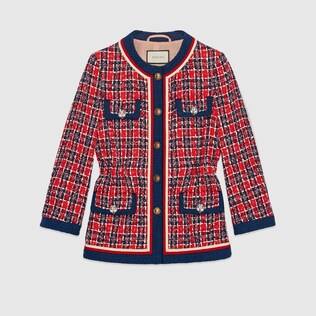 Tweed check jacket