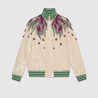 Veste avec broderies et sequins