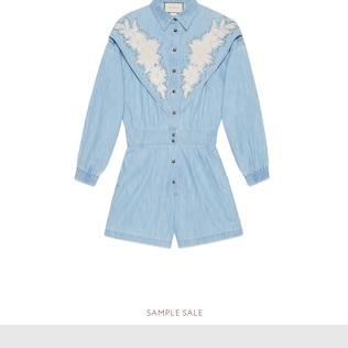 Mono de Denim con Parche NY Yankees