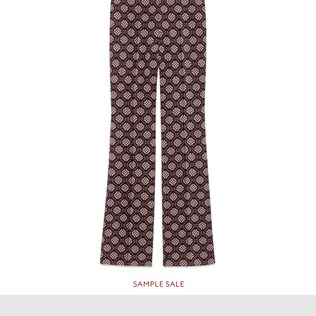 Pantalon en laine à motif diamant GG
