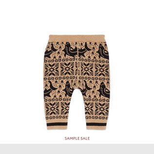 Baby sharks jacquard cotton legging