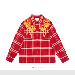 Camisa Infantil a Cuadros Bordada