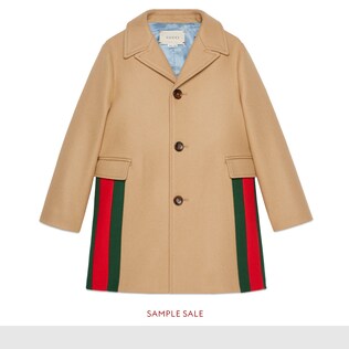 Children's wool coat with Web