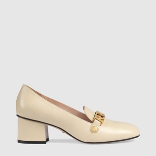 Sylvie Pumps aus Leder mit mittelhohem Absatz