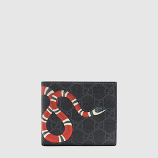 Portefeuille Suprême GG à imprimé Kingsnake