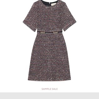 Kleid aus Tweed mit Pailletten