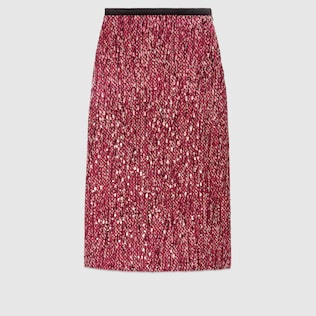 Rock aus Tweed mit Pailletten
