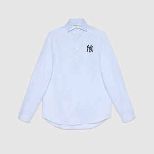 Cotton shirt with NY Yankees™ patch
