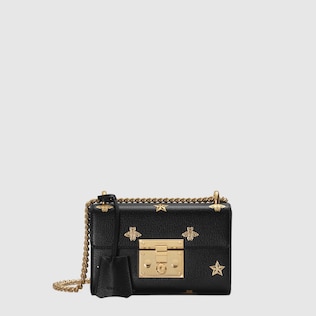 Sac à épaule Padlock petite taille à motif abeilles et étoiles
