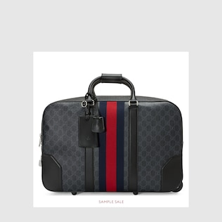 Soft GG Supreme carry-on duffle with wheels