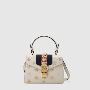 Sylvie Biene-Stern-Mini-Tasche aus Leder