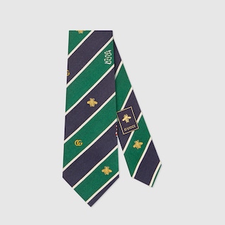 Corbata de Seda con Motivo de Símbolos